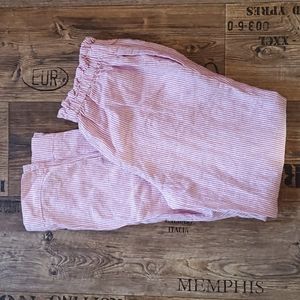 Beach lunch lounge, red & white striped, pants size s/p